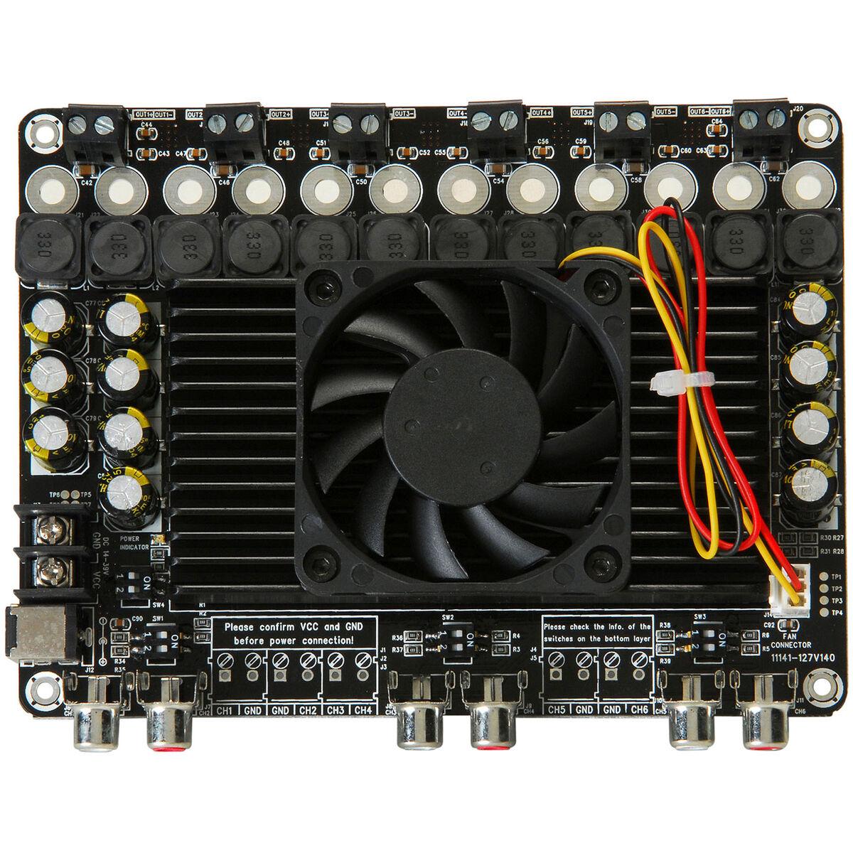 6 channel 18--32V TDA7498E x3 5.1 100W X 6 Class D Audio Amplifier Board 6 channel 18--32V TDA7498E x3 5.1 100W X 6 Class D Audio Amplifier Board